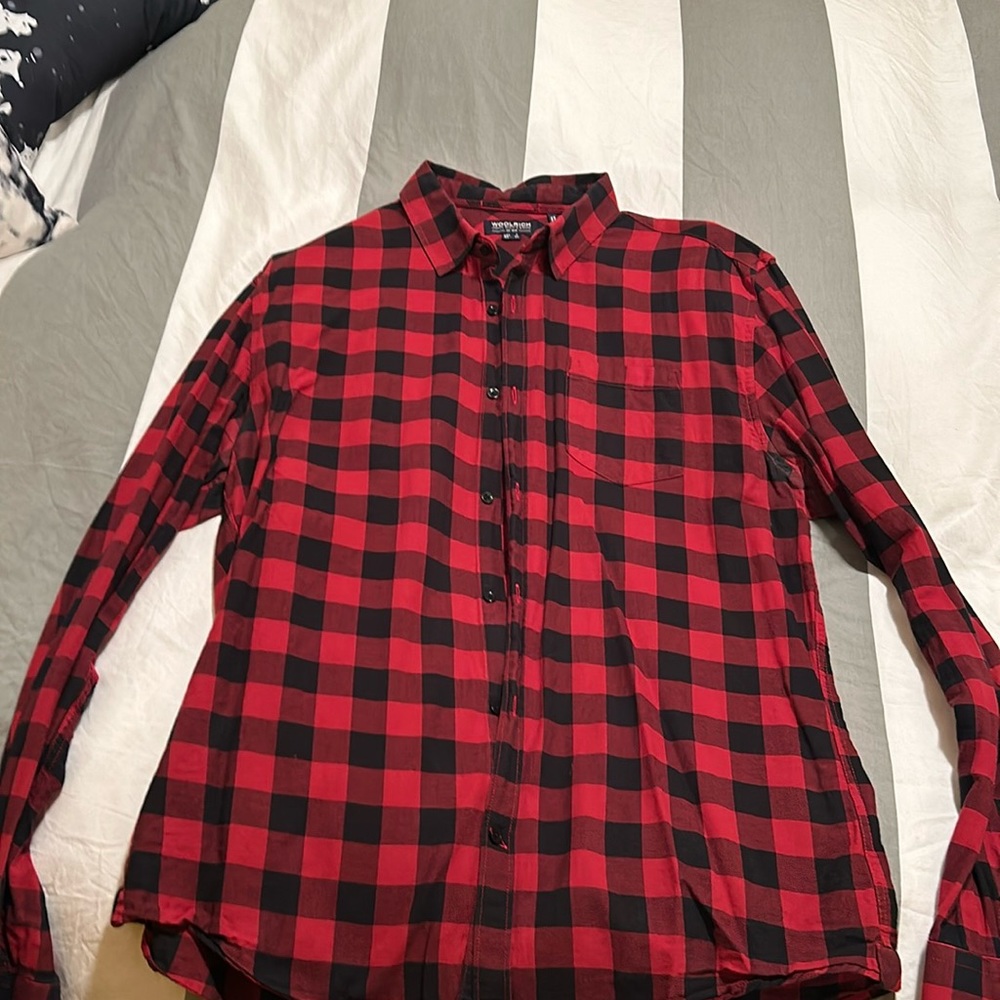 Woolrich John Rich & Sons Buffalo plaid shirt.